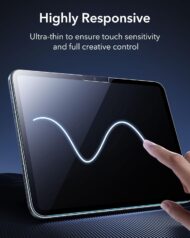 محافظ صفحه نمایش شیشه‌ای ESR برای iPad Pro 13 اینچ (2024) - بسته دو عددی با سینی نصب گلس