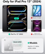 محافظ صفحه نمایش شیشه‌ای ESR برای iPad Pro 13 اینچ (2024) - بسته دو عددی با سینی نصب گلس