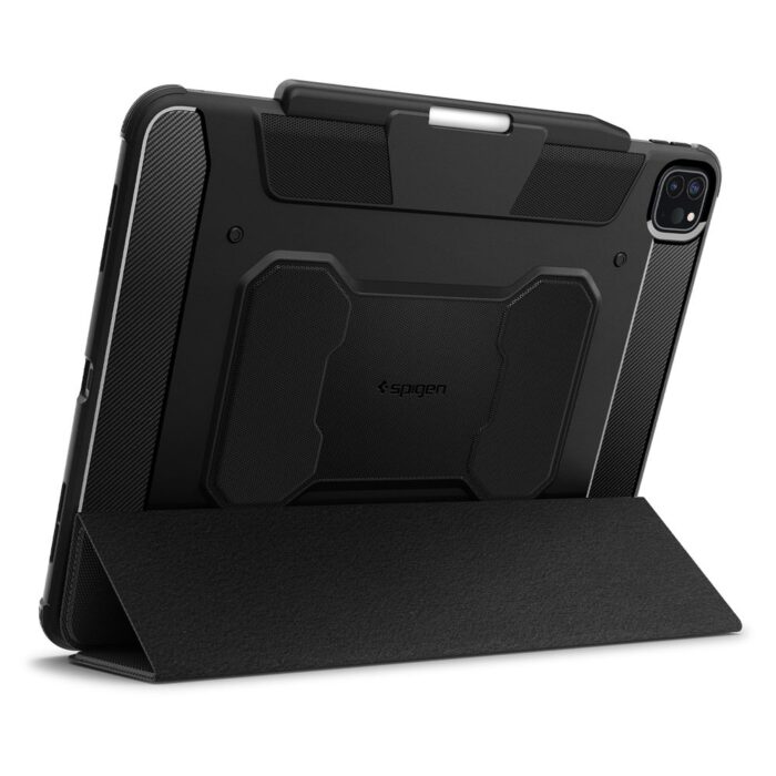 Spigen Rugged Armor Pro طراحی شده برای iPad Pro 13 اینچی قاب (2024) M4 با مداد نگهدارنده - مشکی - ارسال فوری امروز
