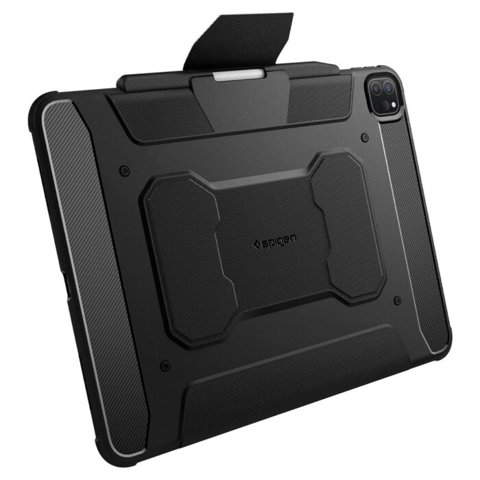 Spigen Rugged Armor Pro طراحی شده برای iPad Pro 13 اینچی قاب (2024) M4 با مداد نگهدارنده - مشکی - موجود با تخیف